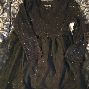 Jumping Beans Black Sparkle Dress